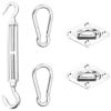 5 Piece Sunshade Sail Mounting Kit Stainless Steel