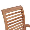 Dining Chairs 4 pcs with Taupe Cushions Solid Teak Wood