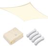 22'x23' Rectangle Sun Shade Sail/ Rice White