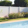 Privacy Fence Panels 6ft.H x 6ft.W WHITE Vinyl Full set of 2 Pcs