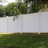 Privacy Fence Panels 6ft.H x 6ft.W WHITE Vinyl Full set of 2 Pcs