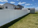 Privacy Fence Panels 6ft.H x 6ft.W WHITE Vinyl Full set of 2 Pcs